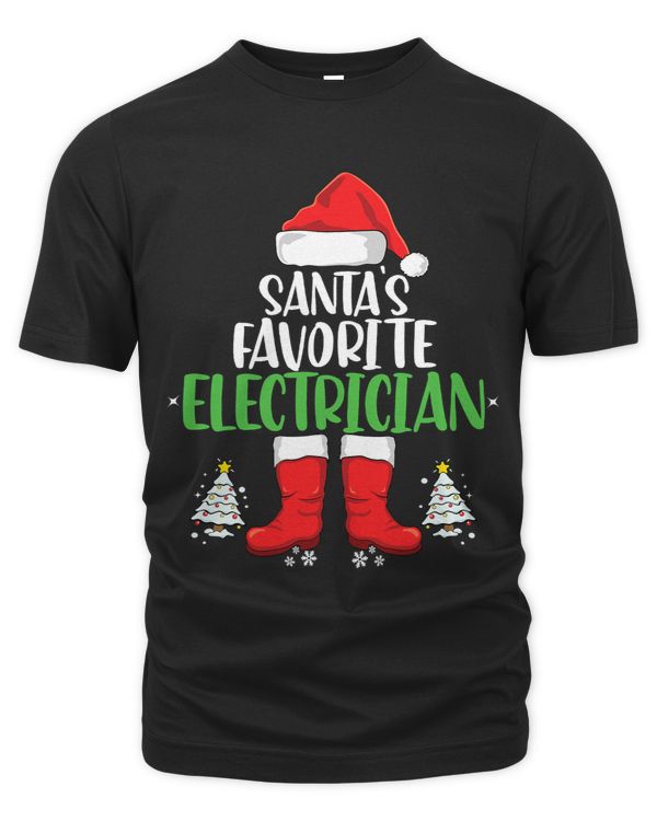 Santas Favorite Electrician Family Matching Christmas Party
