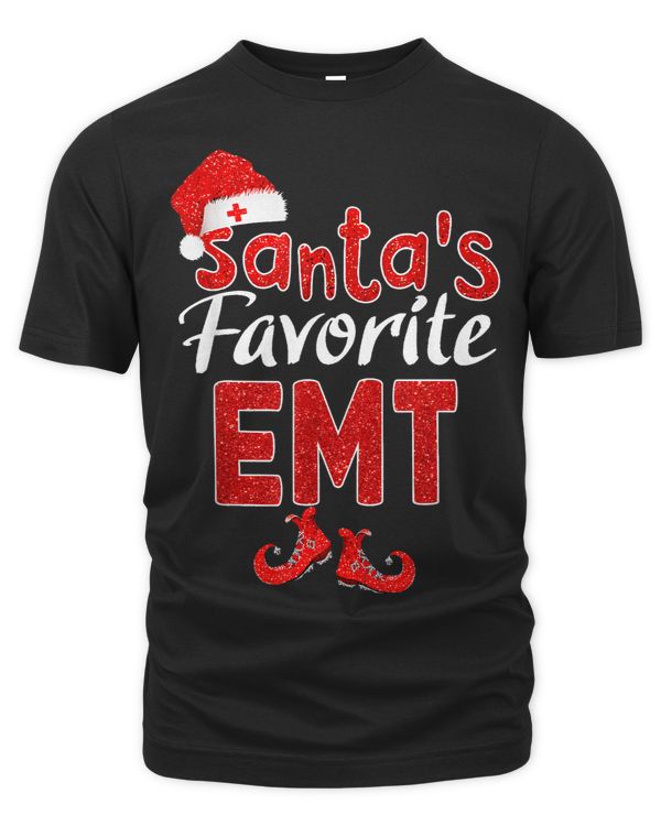 Santas Favorite EMT Funny Christmas Xmas