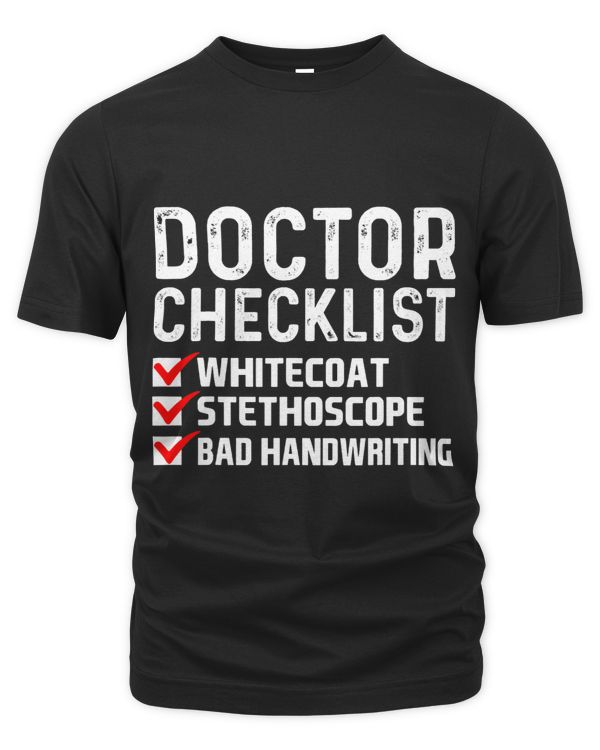 Doctor Checklist Whitecoat Stethoscope Bad Handwriting