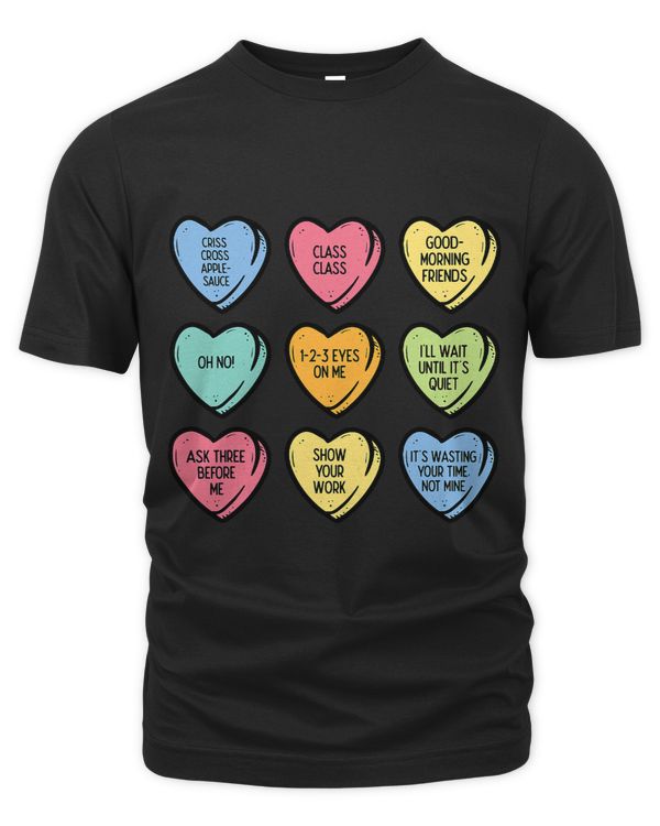Teacher Conversation Hearts Funny Valentines Day Women Men