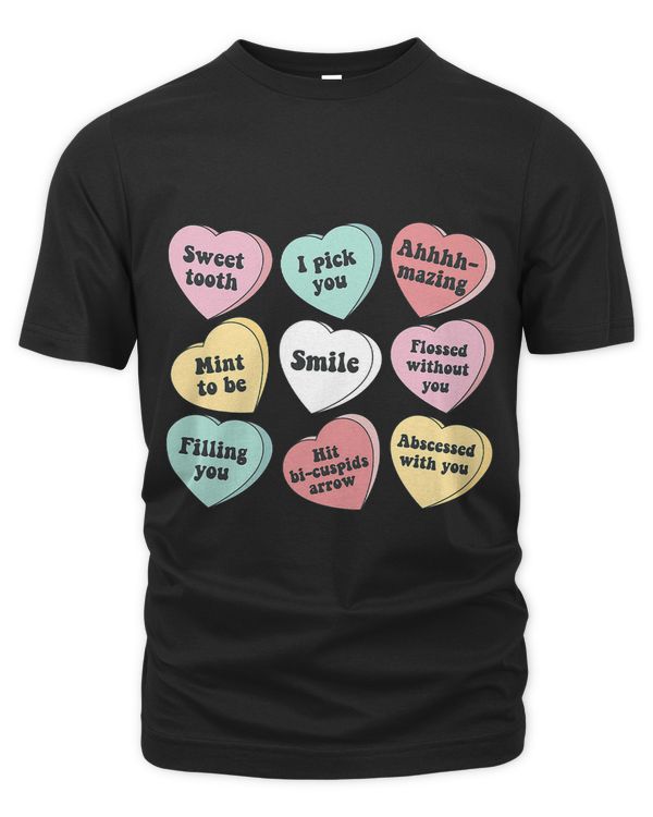 Conversation Hearts Groovy Valentines Day Funny Dentist