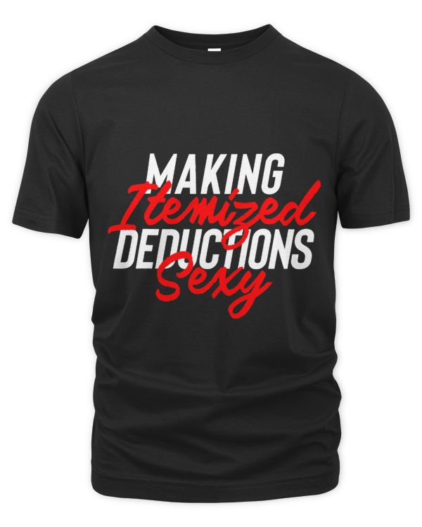 Funny Tax Preparer Making Itemized Deductions Sexy