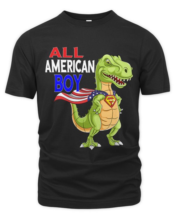 Celebrate 4th of July America Independence Dinusaur Trex Kid 3