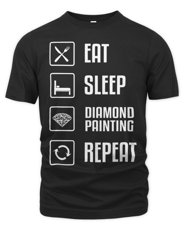 Diamond Painting Eat Sleep Repeat Hobby Pictures Tools 5D