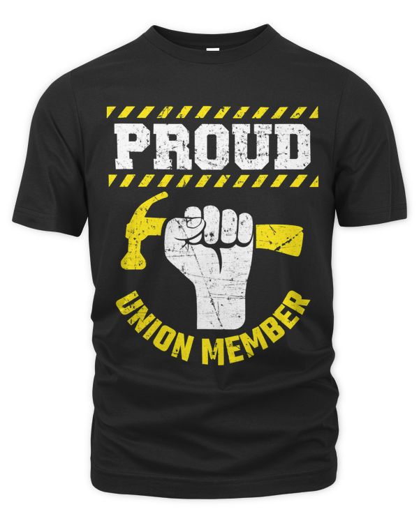 Proud union member construction worker Solidarity tshirt
