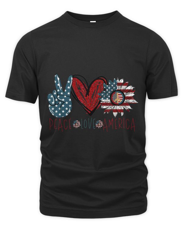 Peace Love America 4th July USA Americana American Pride