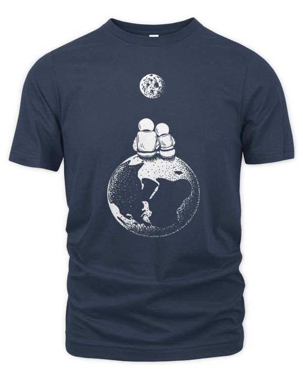 Matching T-shirts For Daddy And Baby, Moon And Astronaut Dad Son or Daughter Space T-shirt, Father's Day Gifts