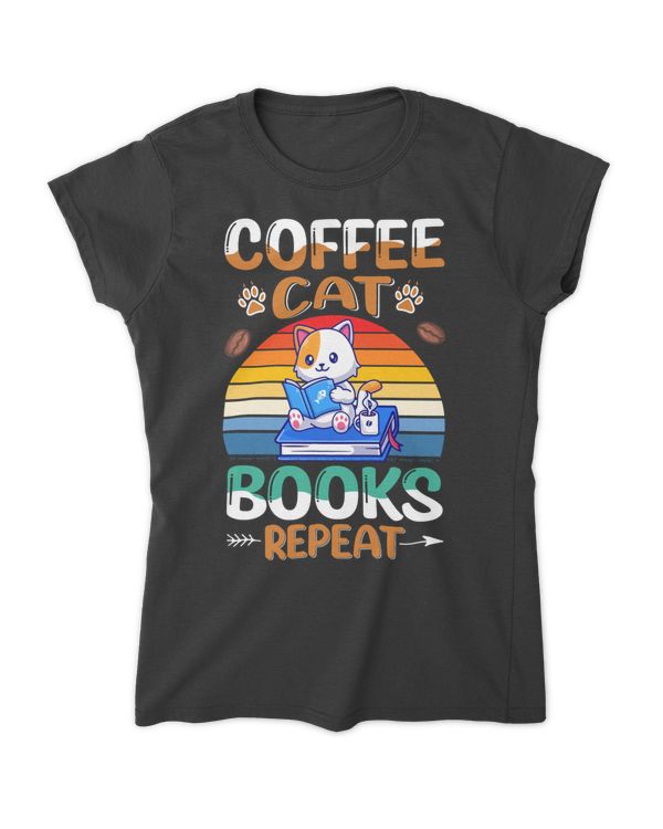 Coffee Cat Book Repeat