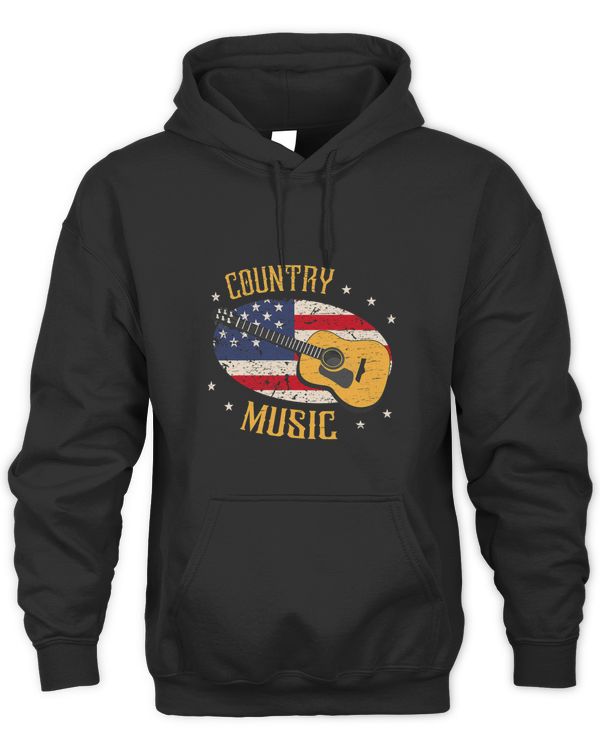 Country Music Guitar American Flag Country Music