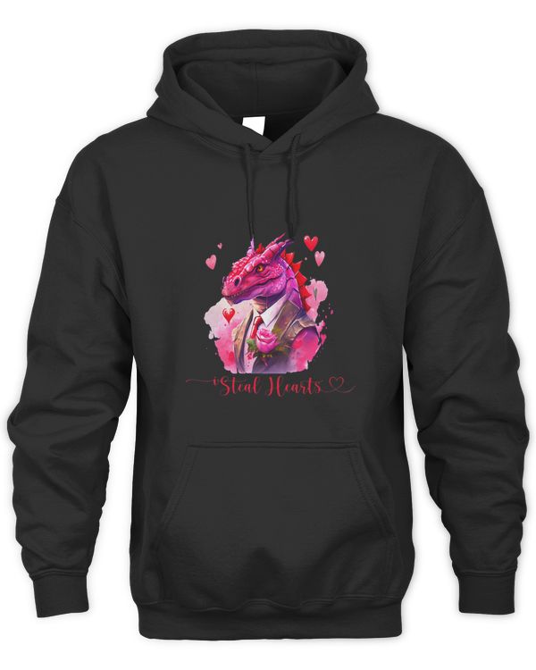Happy Valentines Day Shark Steal Hearts Pink Love