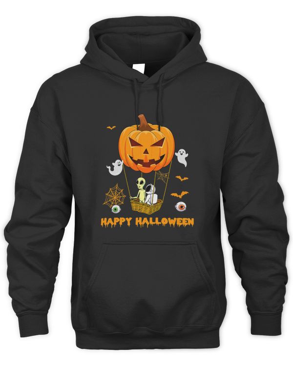 Happy Halloween Hot Air Pumpkin Balloon Alien for Halloween