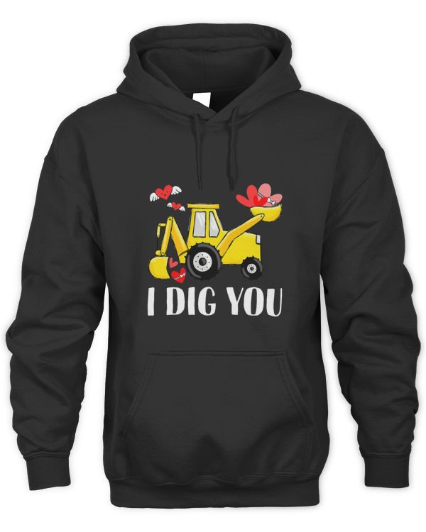 Happy Valentines Day Loader I Dig You Toddler Boy Kids