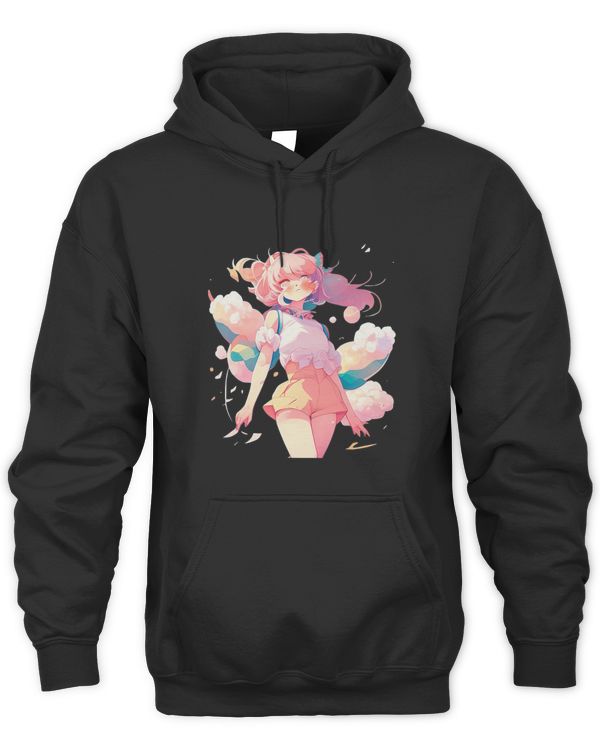 Japanese Anime Manga Girl with Pink Clothing