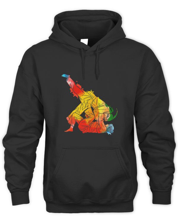 Colorful Pop Art Portrait Sport Judo Practitioner 2