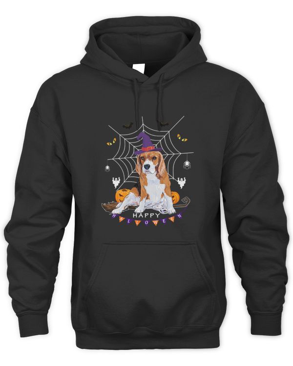 Beagles Witch Pumpkin Halloween Kids Mens Womens Dog Lover 93