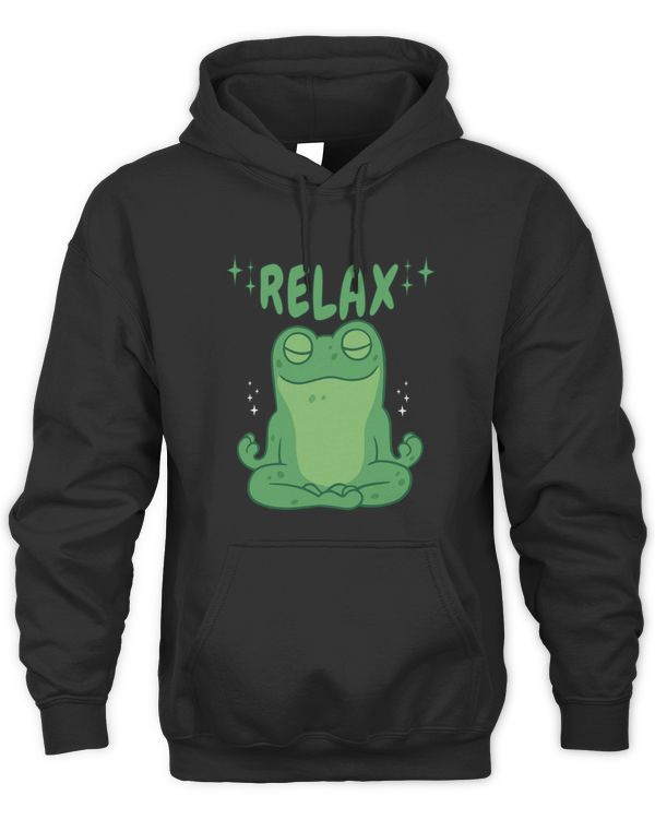 relax yoga frog