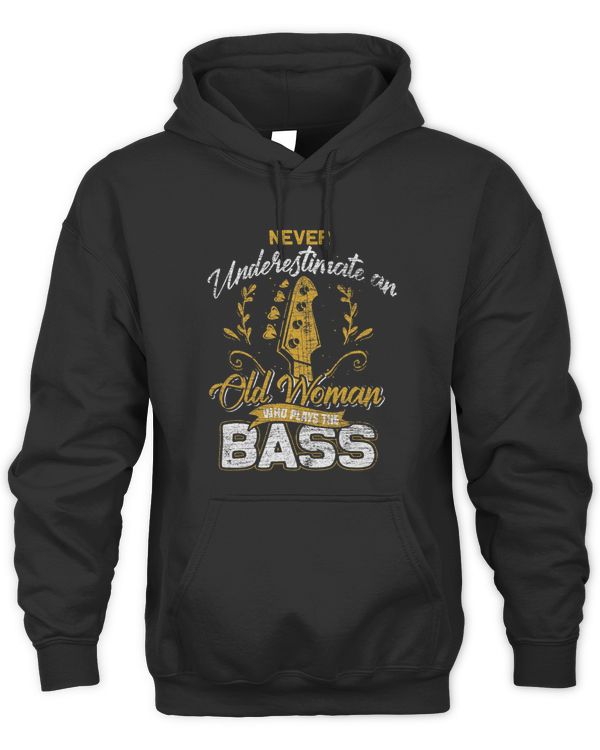 Retired Bassist Old Woman Who Plays The Bass Guitar