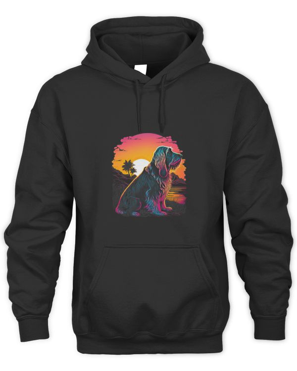 Retro Aesthetic Spinone Italiano dog 1