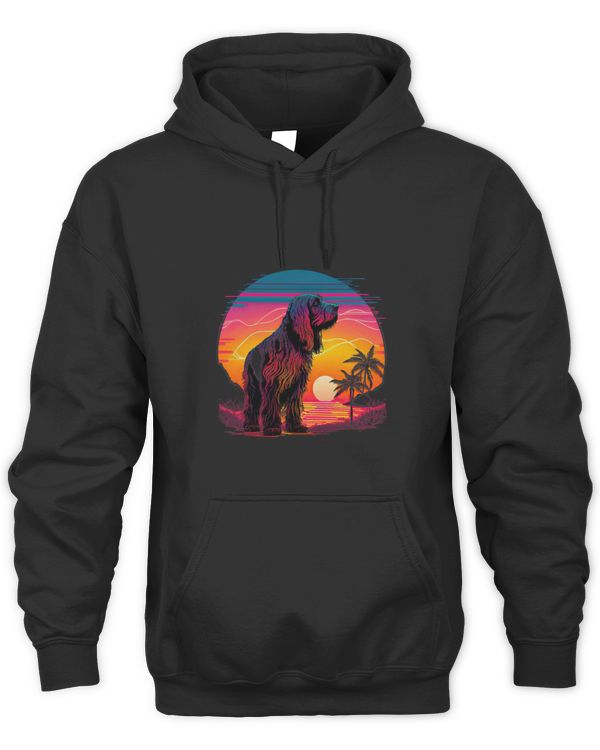 Retro Aesthetic Spinone Italiano dog