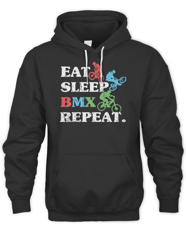 Eat Sleep BMX Repeat Bicycle Endurance Extreme Sport T-Shirt
