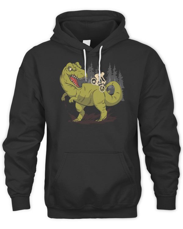 Mountain Bike Dino T-Rex Bicycle T-Shirt