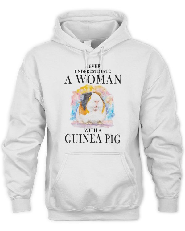 Never Underestimate a Woman with a Guinea Pig - T-shirs, Hoodie, Mug