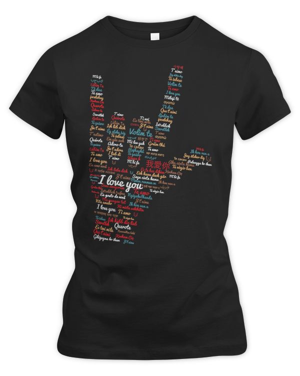 American Sign Language ASL I love you in different languages design ASL Love sign 287 ASL