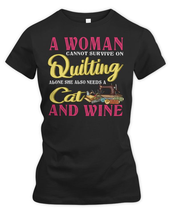 A Woman Cannot Survive On Quilting Alone Sewing348 Sewing Quilting