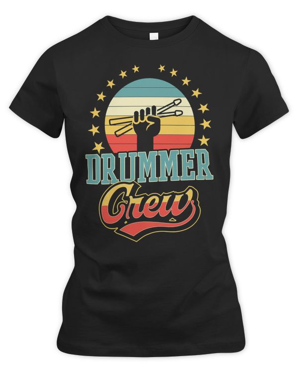 Drum Lover Crew Funny Christian Dad Kit 122 Music Drum Lover Drummer Drumming