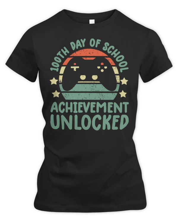 Game Gaming 100th day of school achievement unlocked For Kids Video Game 84 Gamer Loving Game