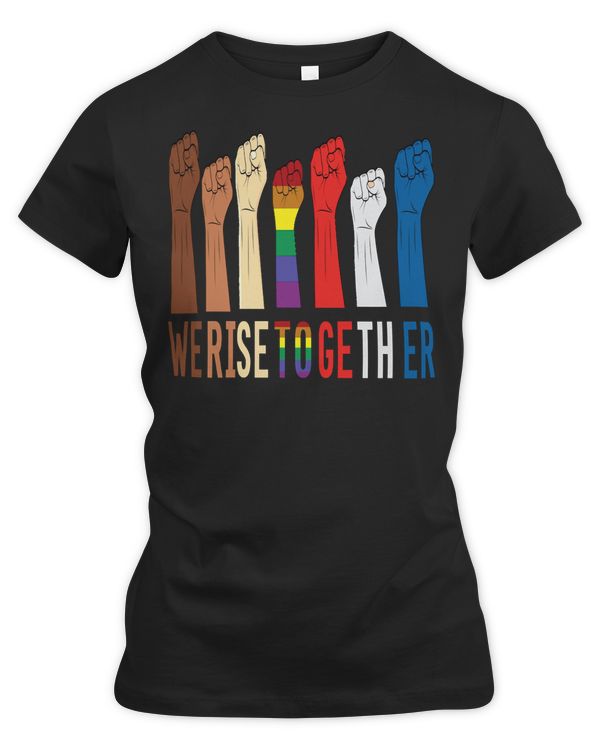 LGBT Pride Rainbow we rise together society equality motivational347 Gay LGBTQ