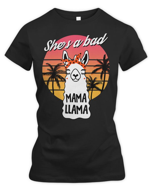 Mother Grandma A Bad Mama Llama Alpaca Llamas Funny Cute Alpacas Vintage 454 Mom Grandmother