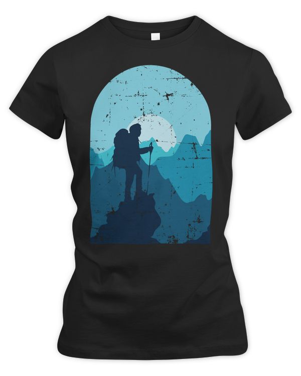 Hiking Mountain Best Day HikerIdea Hiking Vintage Hiker Art 368 Hiker Camping