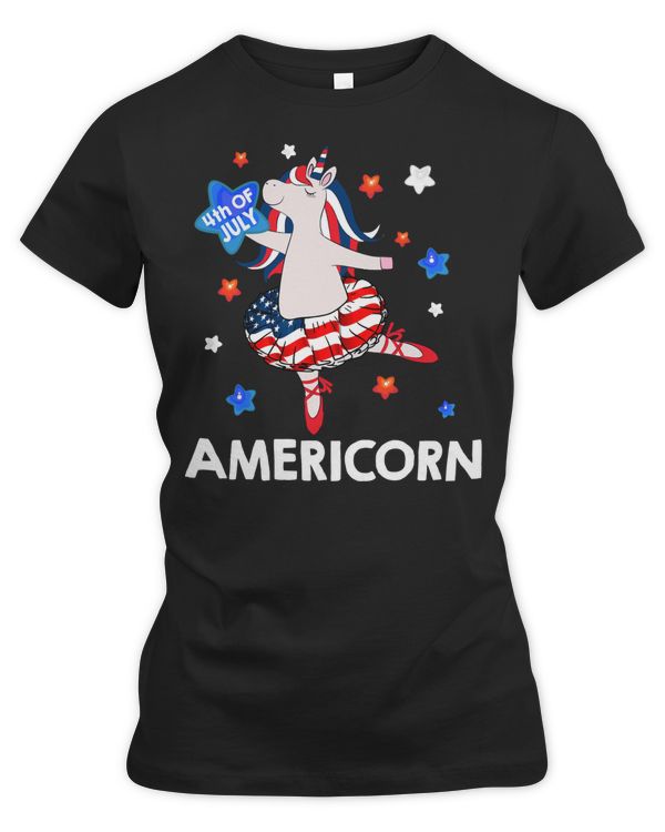 Ballet Dance Americorn 4th of July Unicorn America Stars272 Balle Ballerina