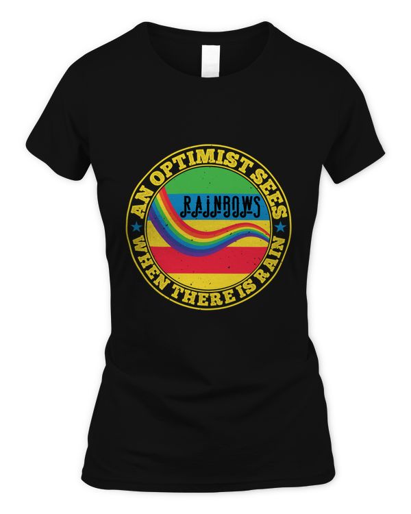 An optimist sees rainbows when there is rain-01