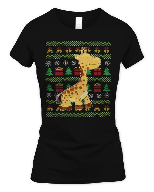 Giraffe Africa Zoo Animal Lover Ugly Christmas Cute Giraffe 204
