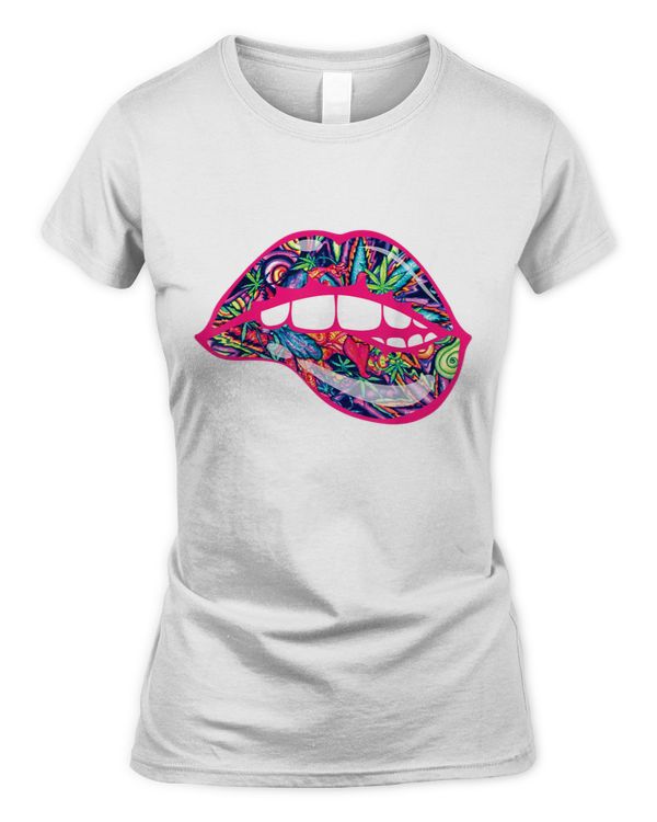 Biting Lips 420 Weed Cannabis Marijuana Stoner Gift