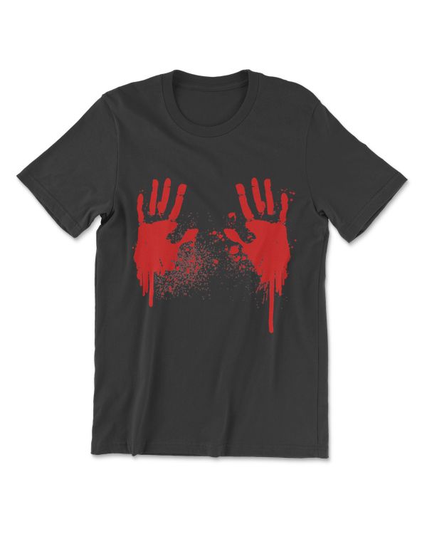Bloody Hands And Handprints - Halloween T-Shirt