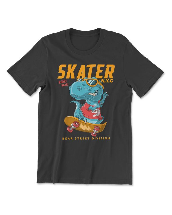 Dinosaur Cool Dinosaur T Rex Skater Funny Dinosaur Skateboard Meme Dino