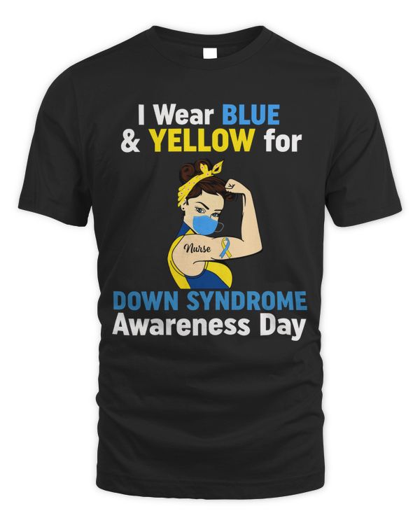Nurse Wear Blue & Yellow Down Syndrome Awareness Day