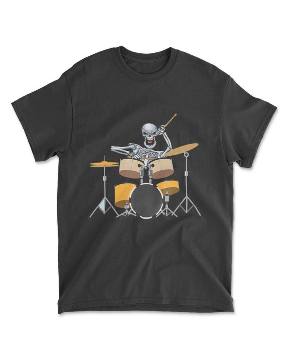 Cool Skull Playing Drums And Proud To Be A Drummer TShirt T-Shirt