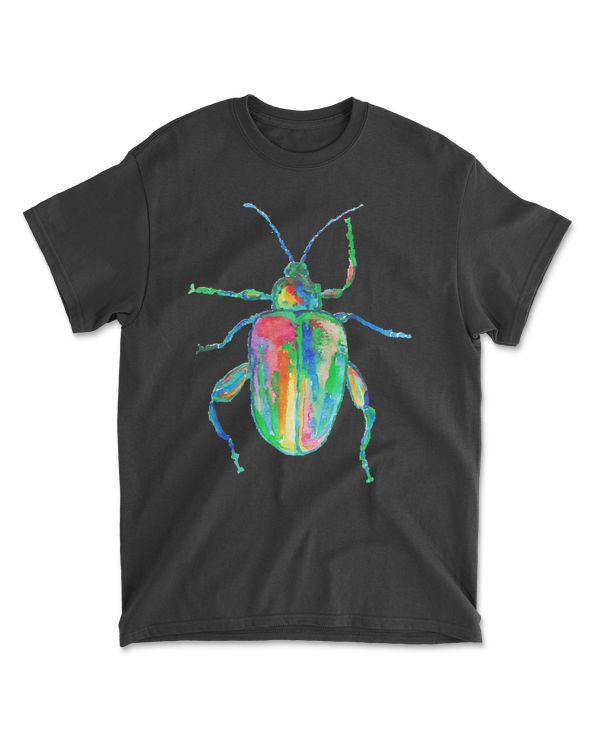 Colorful Beetle Painting Watercolour T-ShirtColorful beetle painting watercolour T-Shirt