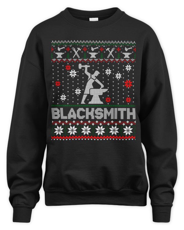 Blacksmith Lover Christmas Ugly Sweater Sweatshirt