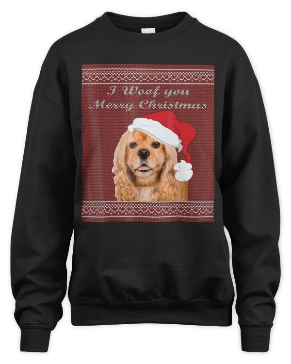 American Cocker Spaniel ugly sweater Christmas party Shirt