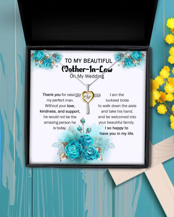 Mother of The Groom Gift Necklace, Wedding Gift for Mother In Law on Our Wedding, Mother In Law Gift from Bride