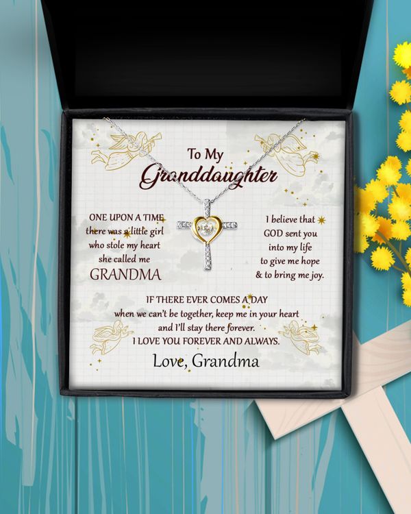 Necklace With Meaningful Message Card & Gift Box for Granddaughter